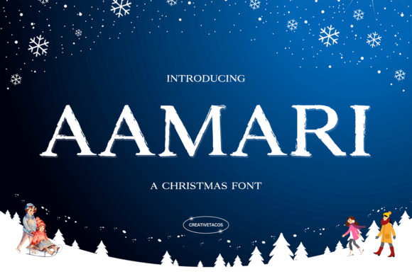 Aamari Christmas Font for Festive Campaigns