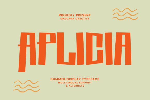 Aplicia Summer Display Typeface for Bold, Scroll-Stopping Visuals