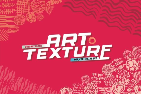 Art Texture: A Playful Dingbat Font for Brand Personality