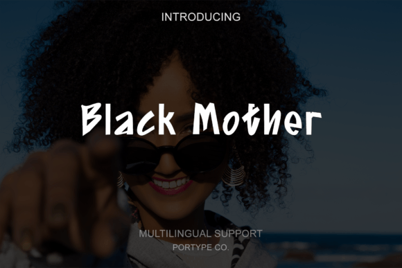 Black Mother: A Playful Display Font for Musical & Urban Design