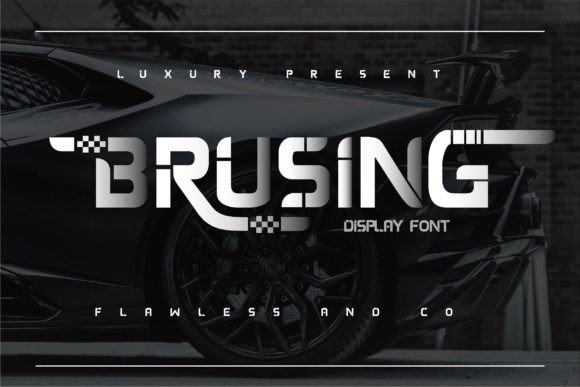 Brusing Display Font for Bold, Memorable Branding
