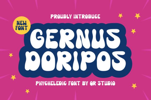 Gernus Doripos: A Joyful Display Font for Makers