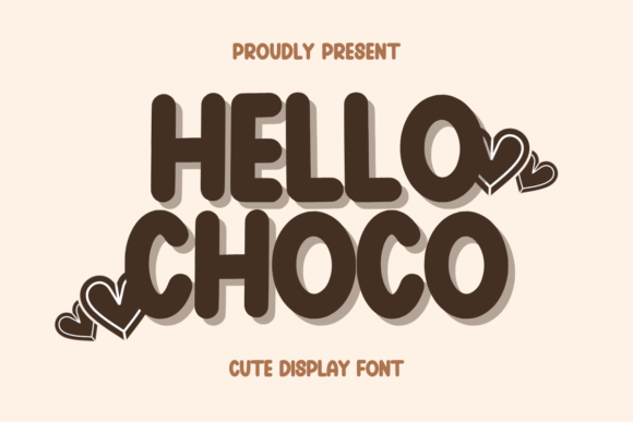 Hello Choco: A Modern Display Font for Small Business Branding