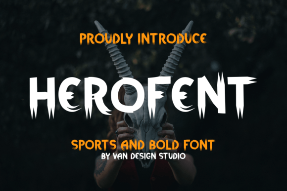 Herofent Display Font for Magical Digital Branding