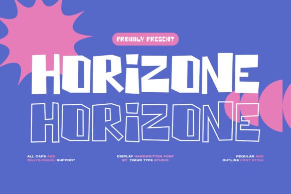 Horizone Font: Handwritten Elegance for Display Typography