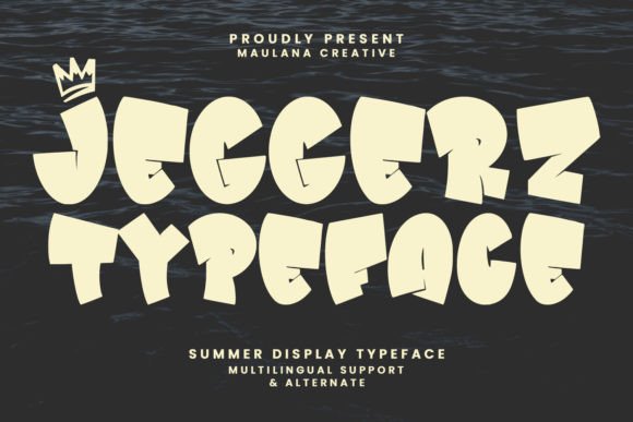 Jeggerz Typeface: A Bold Summer Display Font for Digital Brands