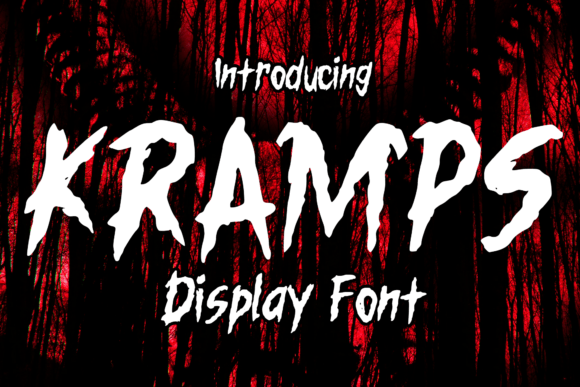 Kramps Horror Display Font for Halloween Creators