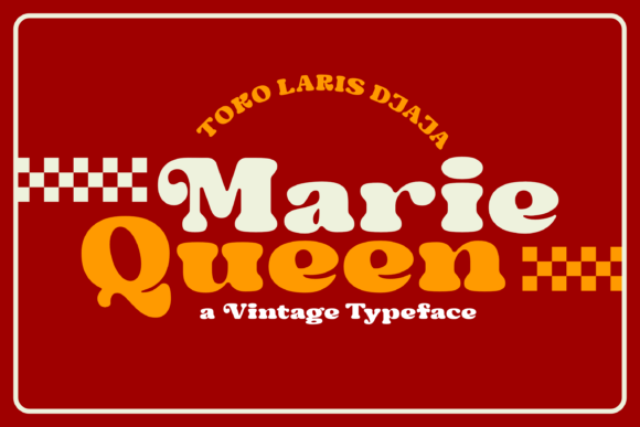 Marie Queen: A Bold Retro Display Font for Editorial Design