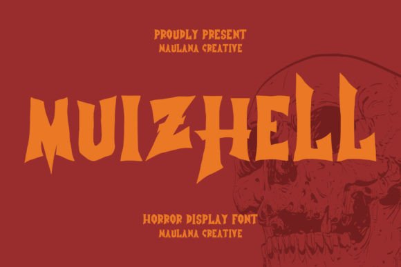 Muizhell Horror Display Font for Bold Digital Branding