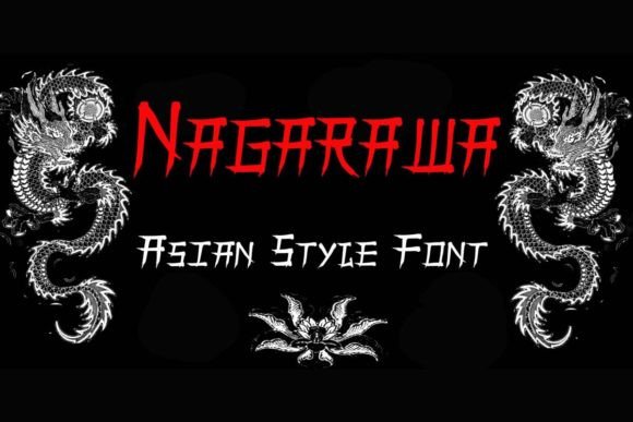 Nagarawa: Asian-Style Display Font for Digital Branding