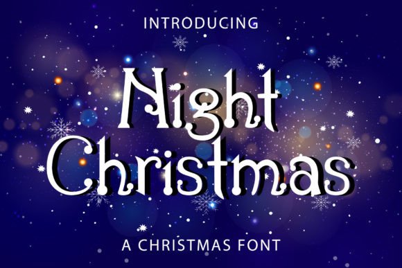 Night Christmas: A Vintage Handwritten Display Font