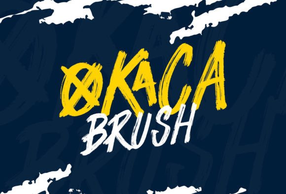 Okaca Brush Font for Energetic Brand Identity Design