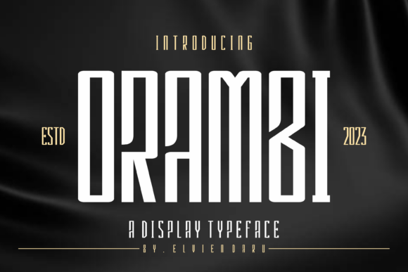 Orambi Display Font for Bold, Memorable Branding