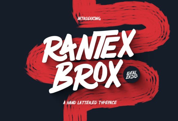 Rantex Brox Brush Font for Expressive Campaign Headlines