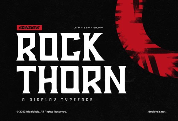 Rock Thorn Font for Bold Branding and Fantasy-Inspired Design