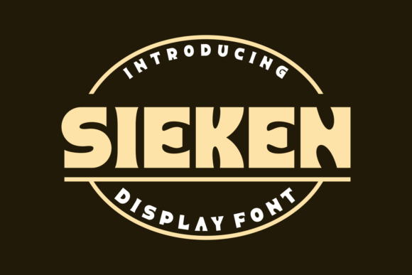 Sieken Display Font for Bold Digital Branding