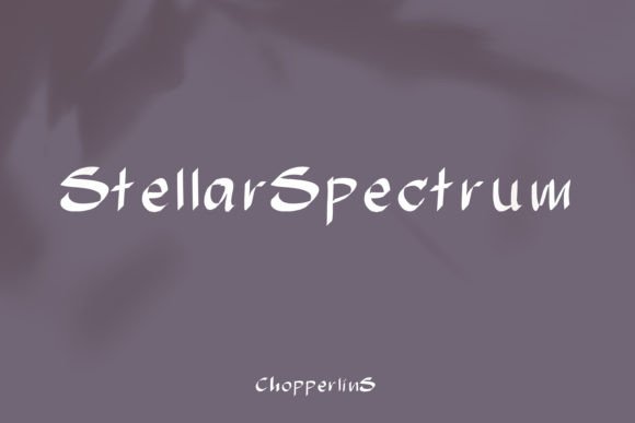Stellar Spectrum Font: Cosmic Display Typeface for Bold Branding
