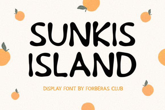 Sunkist Island: A Quirky Display Font for Editorial Design