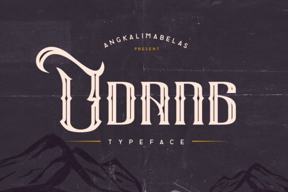 Udang: A Handrawn Typeface with Modern Stylist Feel
