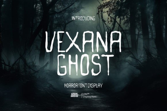 Vexana Ghost: A Haunting Display Font for Horror Branding
