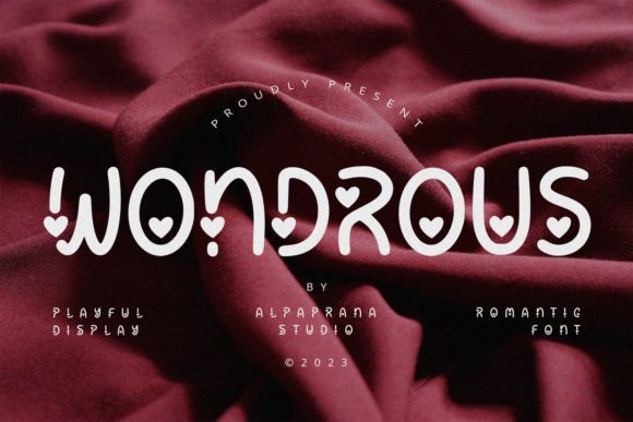 Wondrous: A Romantic Modern Display Font for Campaigns That Stick