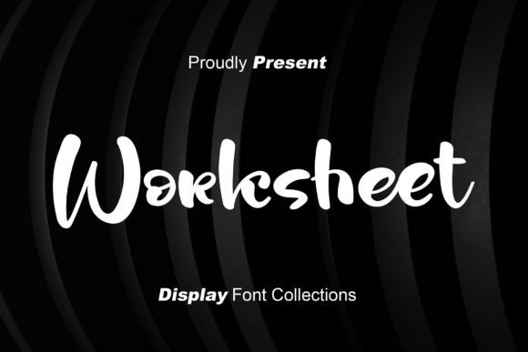 Worksheet Font: A Display Typeface for Standout Campaign Graphics